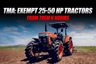 TMA: Exempt 25-50 HP Tractors from TREM V Norms
